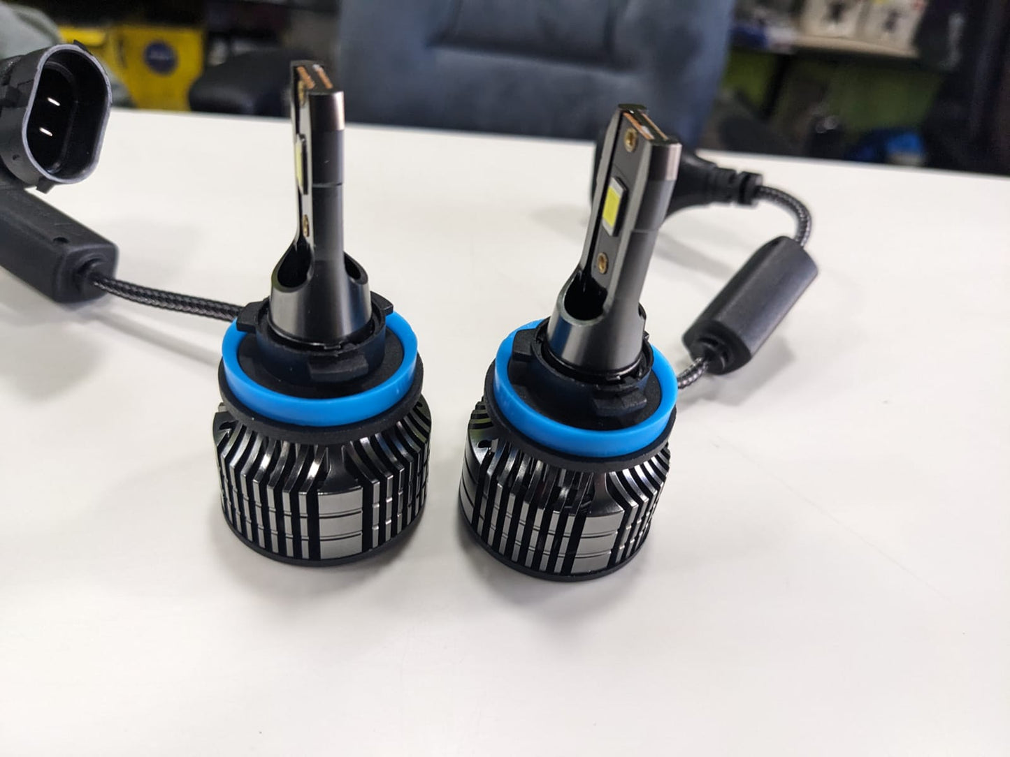 High-performance Denso LED Headlights with 150 watts output for enhanced brightness, durability, and energy efficiency.