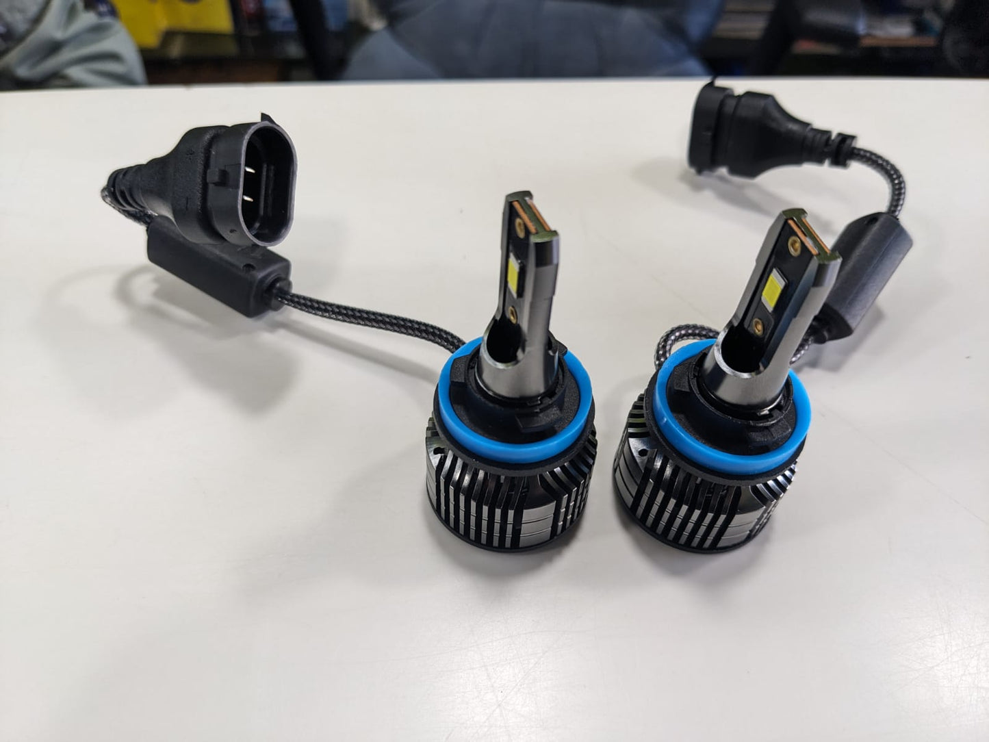 High-performance Denso LED Headlights with 150 watts output for enhanced brightness, durability, and energy efficiency.