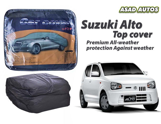 High-quality car top cover for Suzuki Alto (2014-2021), offering durable protection and a snug fit to safeguard your vehicle from weather and debris.