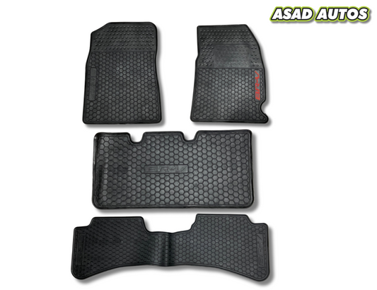 Honda BR-V 2022-2025 7 Seater Car Floor Latex Mats Rubber – Premium Waterproof & Custom Fit