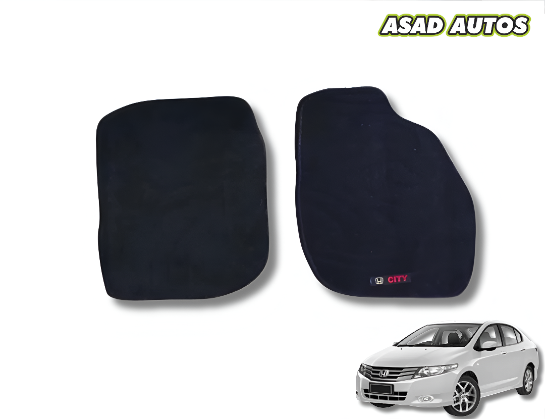 Honda City 2009-2021 Carpet Floor Mats – Black Color | Premium Custom Fit