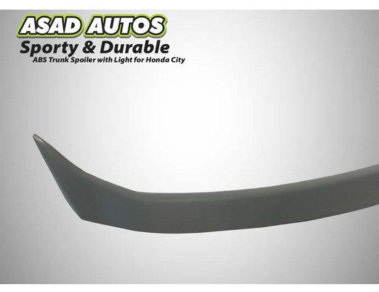 Honda City 2015-2020 ABS Trunk Spoiler with Light – Sporty & Durable Car Upgrade