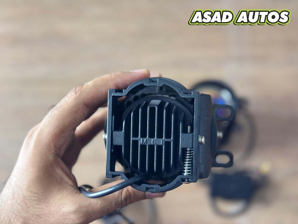 Honda City 2022-2026 MLI Car Projector Fog Lights with BI LED Lens, offering enhanced road visibility and a modern, stylish upgrade