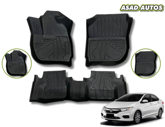 Honda City 2022-2026 TPE Floor Mats – Custom Fit, Waterproof & Durable