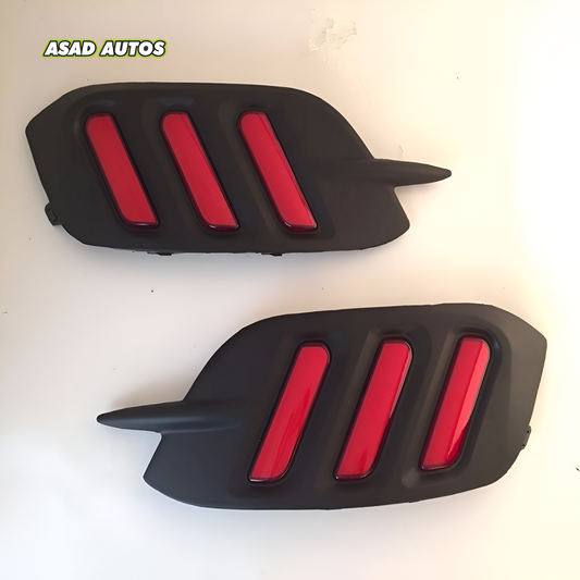 Honda Civic 2016-2017 LED brake lights installed on the rear bumper, providing enhanced safety and stylish illumination.