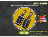 Honda Civic 2016–2021 Metal Key Cover – Premium Smart Key Protection Case