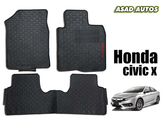 Honda Civic Car Latex Floor Mats (2016-2021) – Durable Protection and Comfort