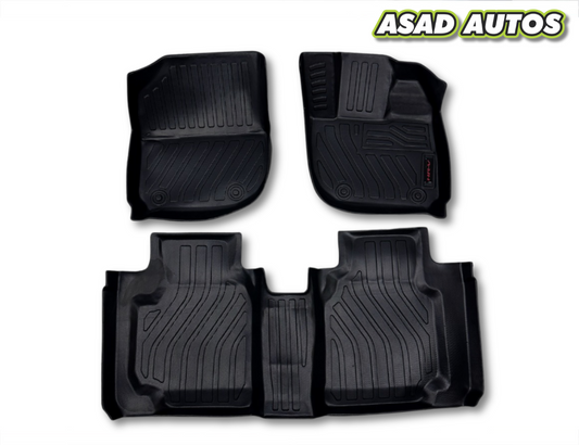 Honda HR-V 2022–2024 – Luxury 9D TPE Plastic Floor Mats (New Style)