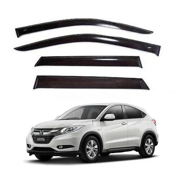 Honda Vezel TXR Air Press Sun Visor Without Chrome - Premium rain guards for model 2013-2018. Sleek design and durable functionality.