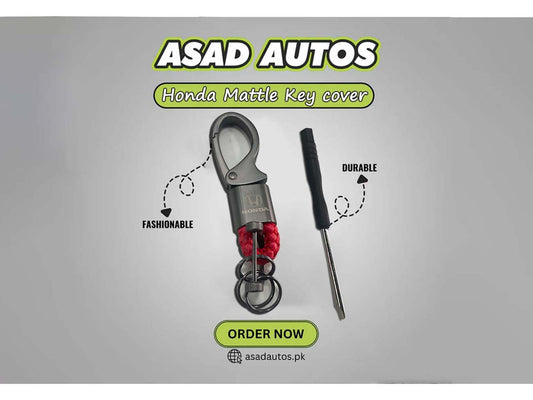 Honda metal keychain with a sleek design and engraved Honda logo.