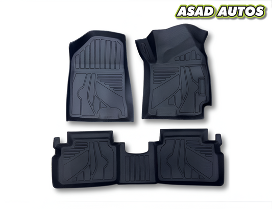 Hyundai Elantra 2024-2025 Elantra Hybrid TPE Floor Mats – Premium All-Weather Custom Fit Car Mats