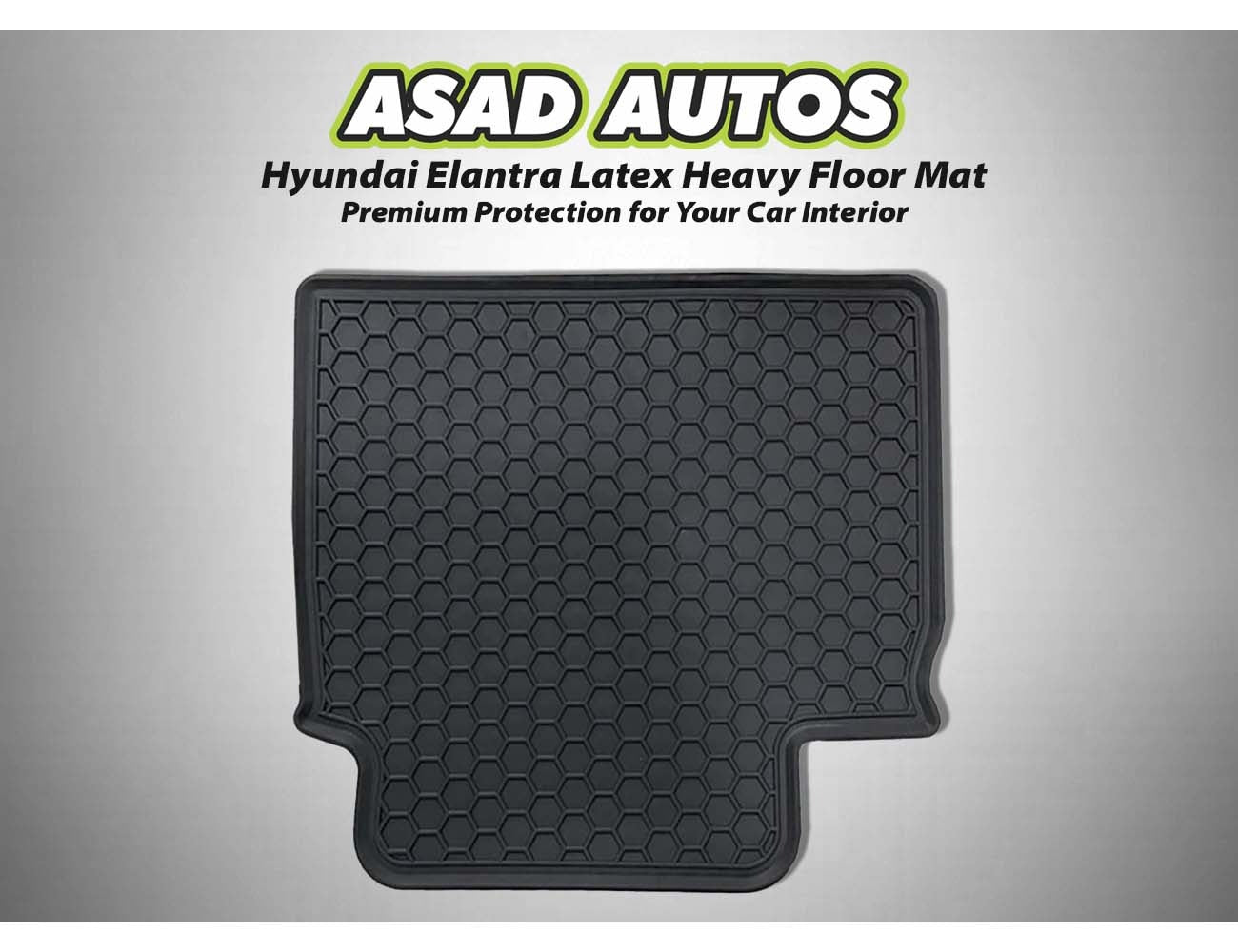 Hyundai Elantra 2024-2025 Latex Heavy Floor Mat – Durable protection for your car interior, designed for a perfect fit and easy maintenance.
