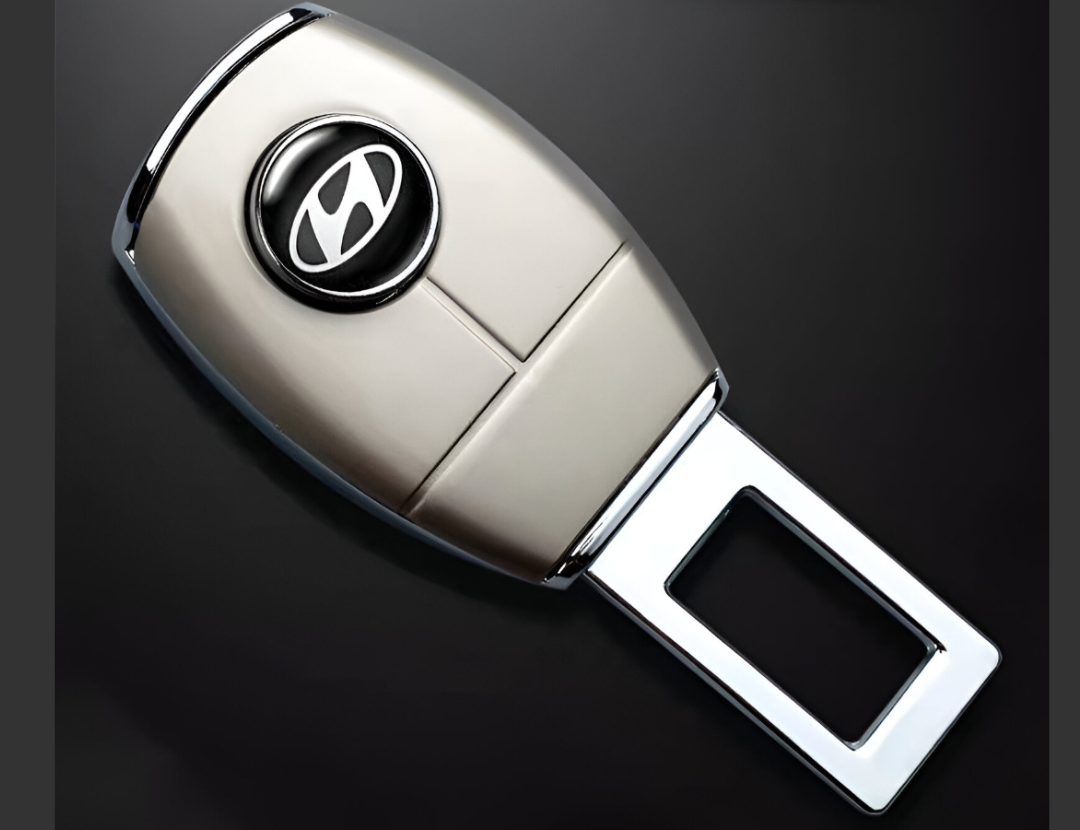Hyundai Elantra Hybrid 2025-2026 logo metal seat belt clip premium buckle accessory