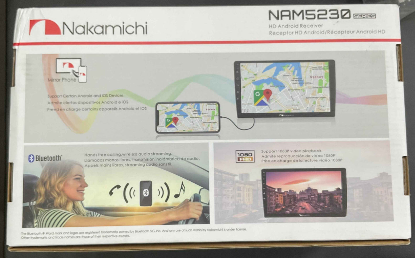 NAKAMICHI NAM 5230 Android LCD Panel Z LINK 1GB 32GB (9" and 10")