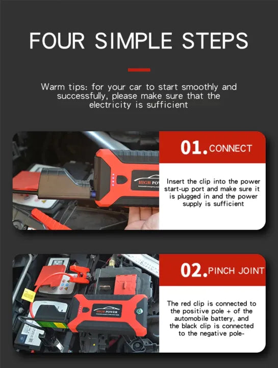 99800mAh 12V Car Jumper Power Bank with Air Pump