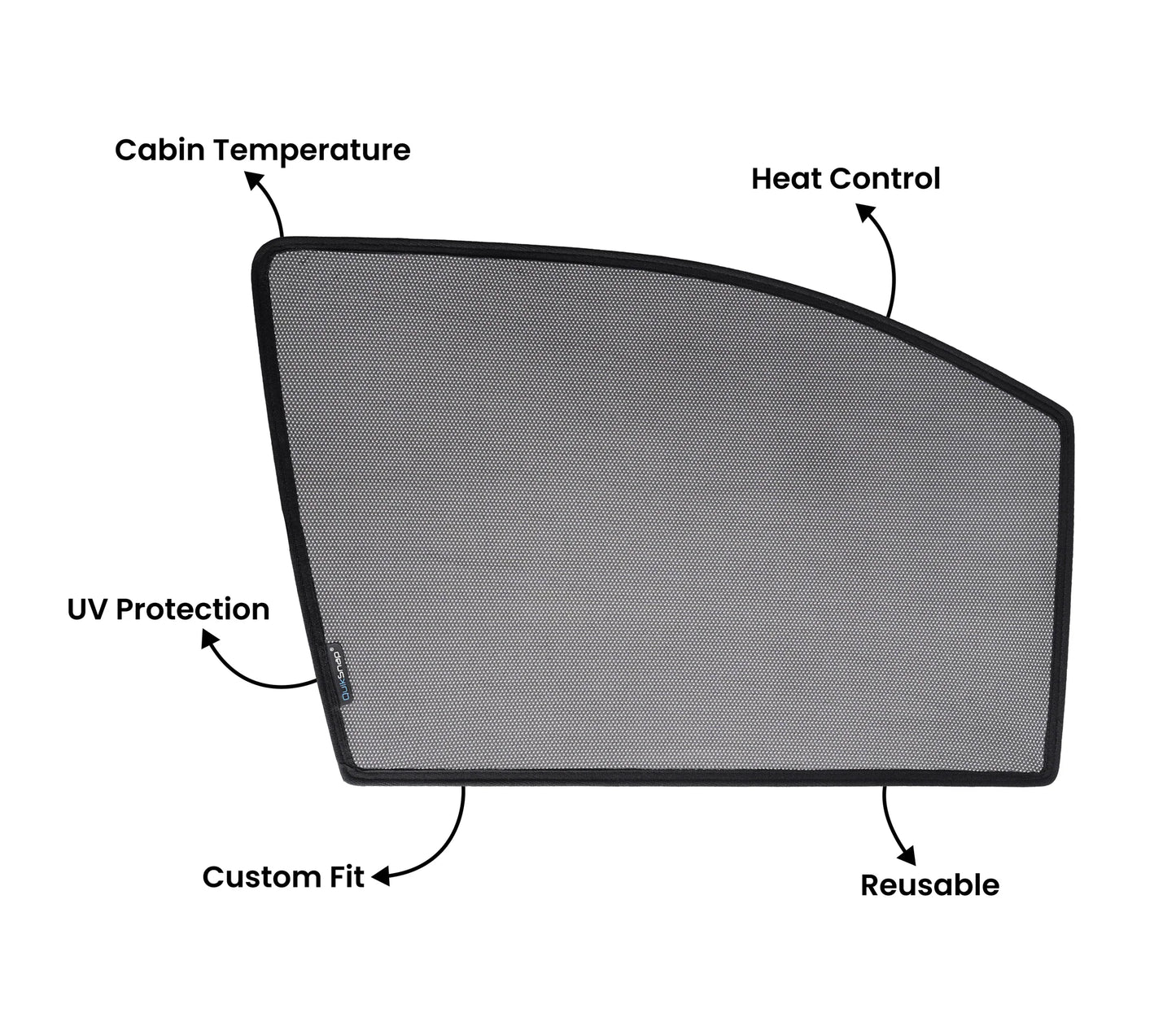 Quik Snap Window Sun Shades (Car Pardy) For Ford F-150 Crewcab 2015-2021 SUV