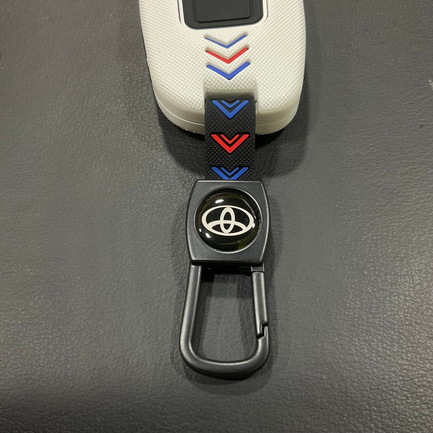 Carbon Fiber Style Plastic Key Cover Premium Quality for Toyota Yaris