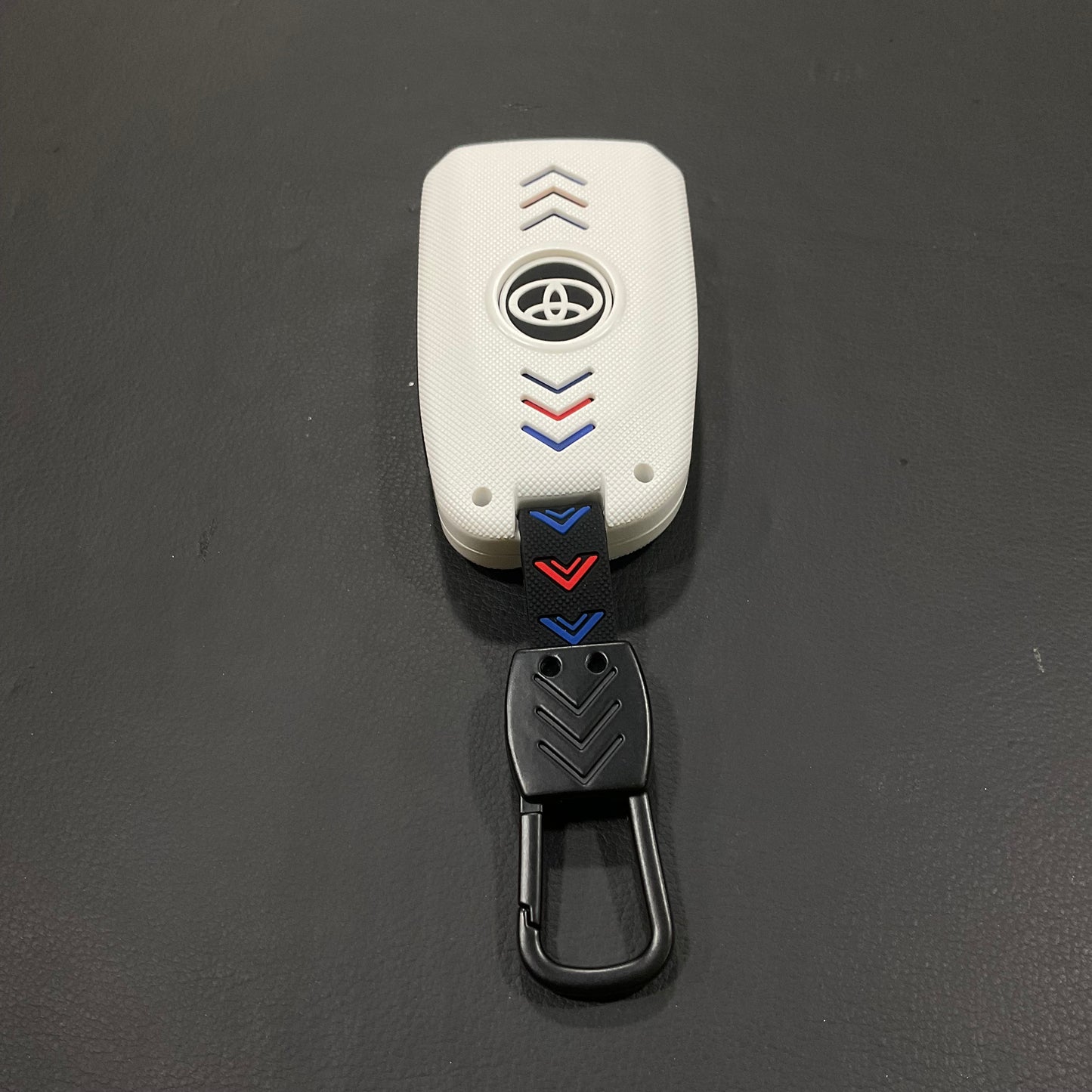 Carbon Fiber Style Plastic Key Cover Premium Quality for Toyota Yaris