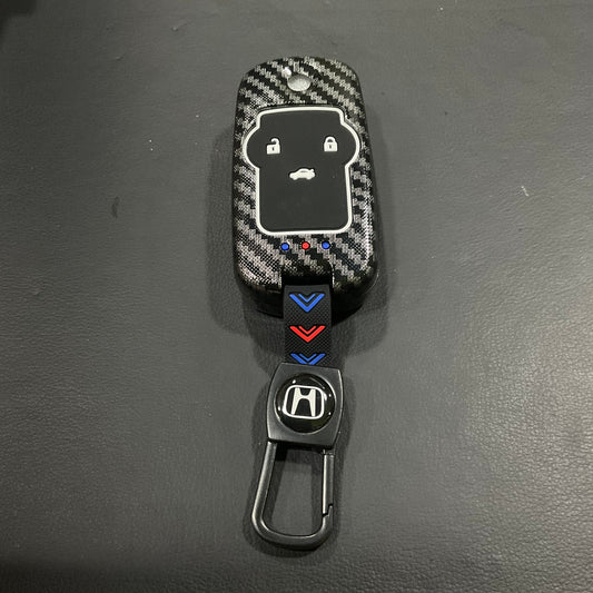 Plastic Key Cover Carbon Fiber Style Premium Quality for Honda Civic Rebirth