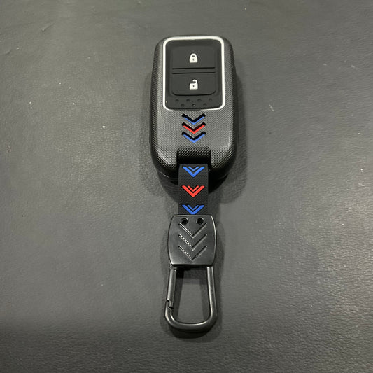 Carbon Fiber Style Plastic Key Cover Premium Quality for Honda BRV+ Vezel