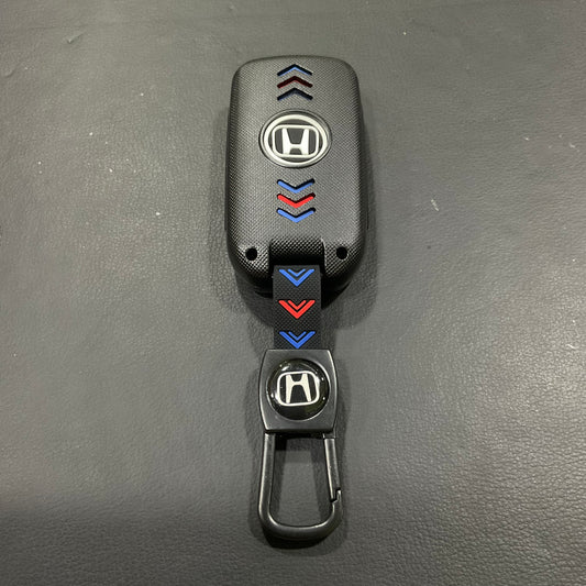 Carbon Fiber Style Plastic Key Cover Premium Quality for Honda BRV+ Vezel