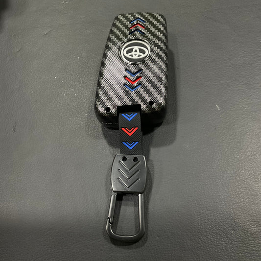 Plastic Key Cover Carbon Fiber Style Premium Quality for Toyota Corolla Grande Flip