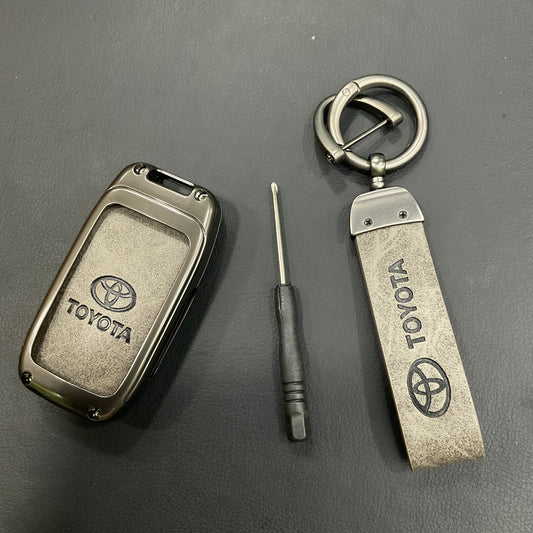 Leather Key Cover for Toyota Corolla Grande 2014-2026