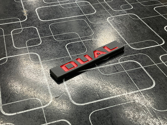 TOYOTA DUAL EMBLEM MATT BLACK