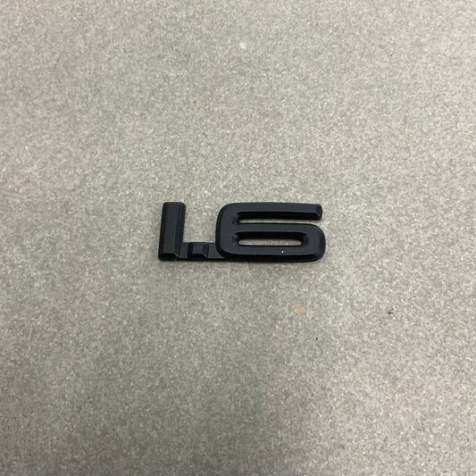 MATTE BLACK 1.6 REAR TRUNK LETTERS BADGE EMBLEM FOR Toyota Corolla Altis / Grande