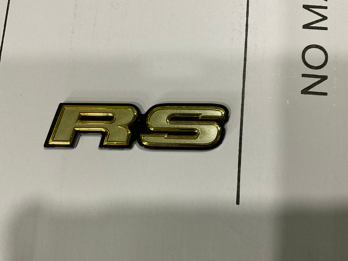 Golden RS Monogram/Emblem for Your Vehicle