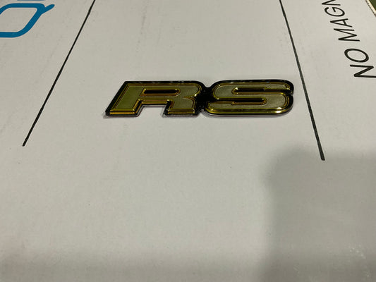 Golden RS Monogram/Emblem for Your Vehicle