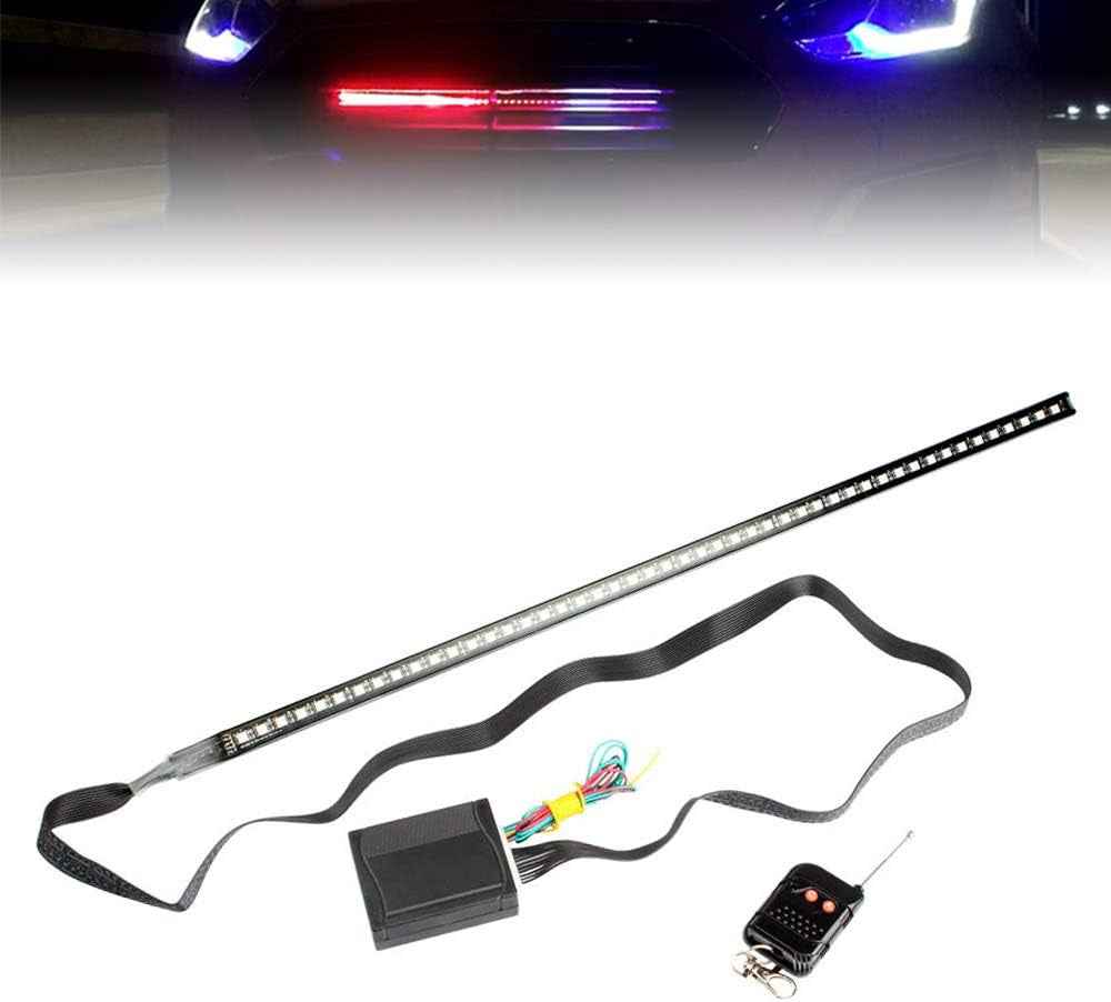 RGB LED Knight Rider Scanner Light Strip 22'' 48-SMD Multicolored LED Flash Strobe Grille Light Car Truck Interior Exterior Lighting