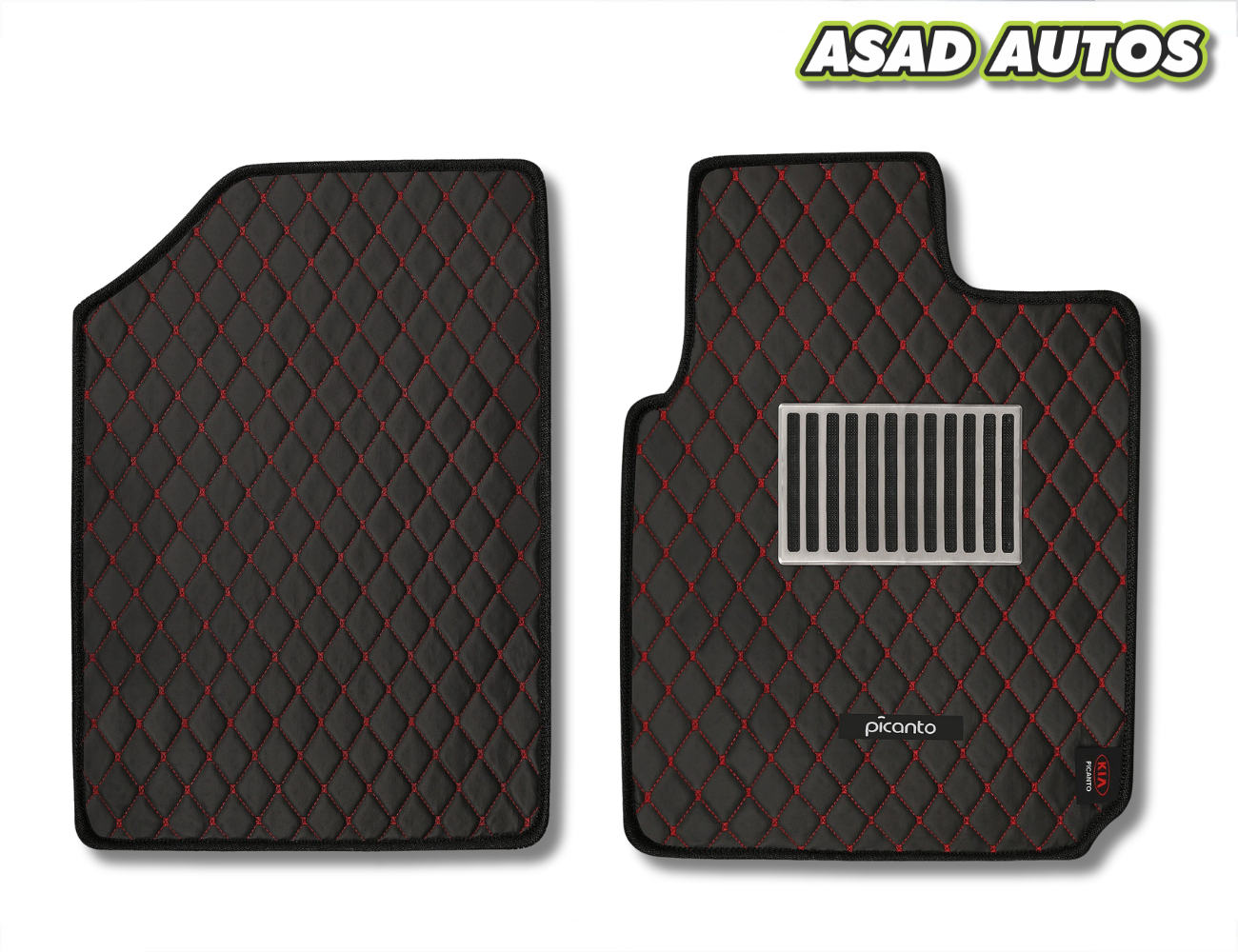 KIA Picanto 7D Luxury Floor Mats (2019–Present) – Waterproof | Anti-Slip | Premium Fit
