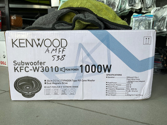 Kenwood KFC-W3010 1000W Car Subwoofer – High Bass & Premium Sound