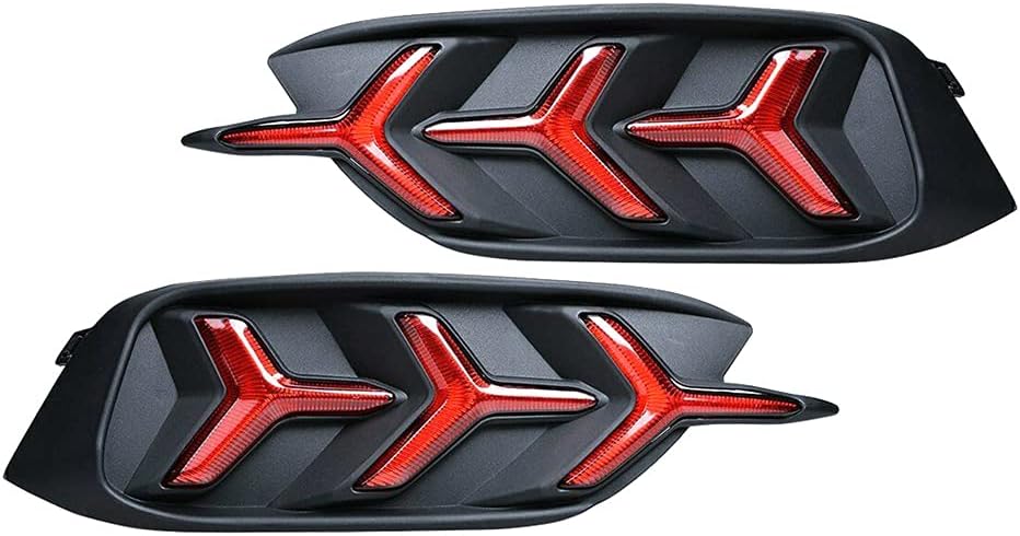 LED Rear Bumper Tail Lights (Reflectors) for Honda Civic Sedan 10th Gen (2016-2021), designed for style and increased visibility.