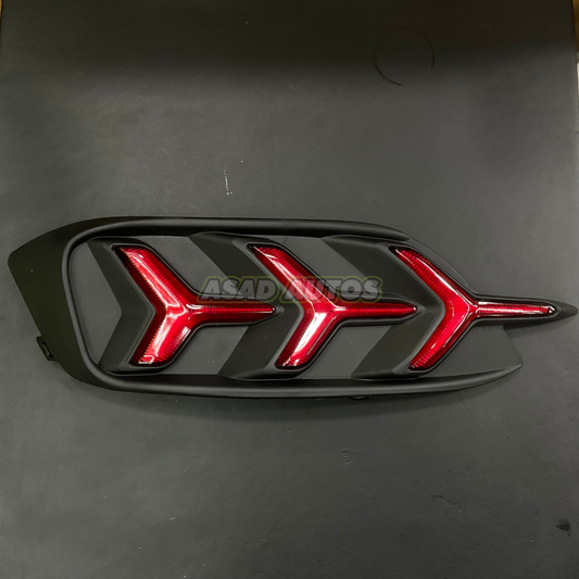 LED Rear Bumper Tail Lights (Reflectors) for Honda Civic Sedan 10th Gen (2016-2021), designed for style and increased visibility.