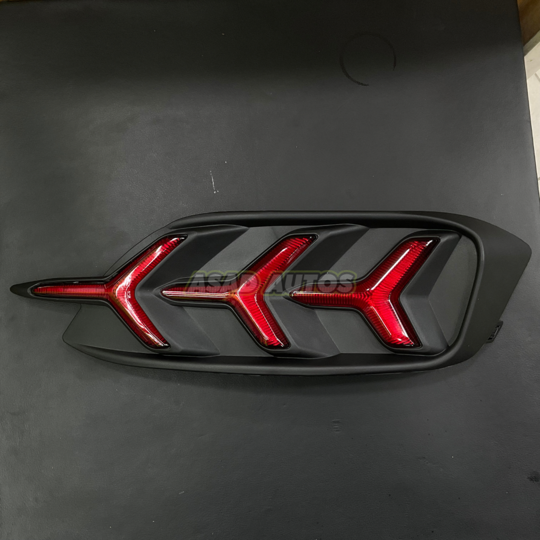 LED Rear Bumper Tail Lights (Reflectors) for Honda Civic Sedan 10th Gen (2016-2021), designed for style and increased visibility.