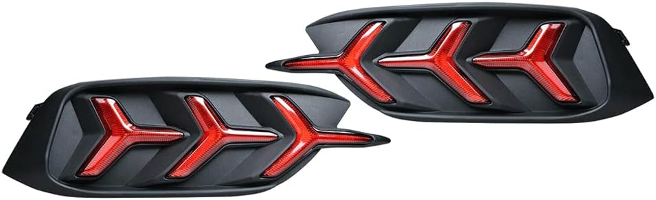 LED Rear Bumper Tail Lights (Reflectors) for Honda Civic Sedan 10th Gen (2016-2021), designed for style and increased visibility.