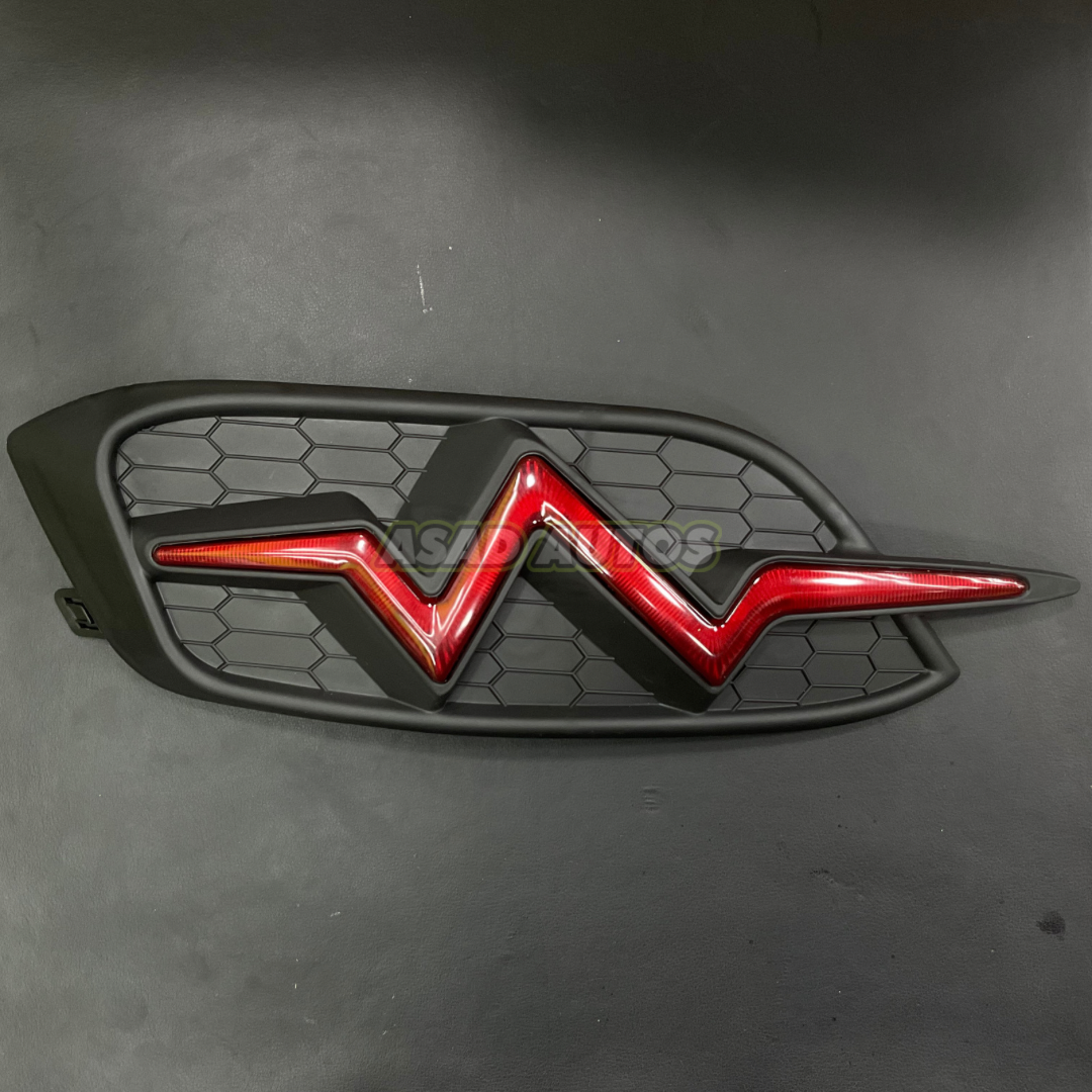LED Reflector Lights in Heartbeat Style for 2016-2021 Honda Civic Rear Bumper, designed for improved visibility and modern style.