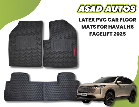 Latex PVC Car Floor Mats for Haval H6 Facelift 2025 – All-Weather Protection & Custom Fit