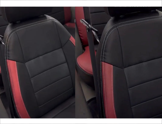 Legender-style bespoke seat covers for Suzuki Cultus 2000-2017, crafted from fully synthetic fabric for comfort and durability.