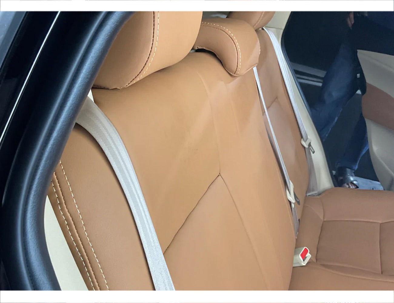 Luxurious Bespoke Mustard Seat Covers for Toyota Yaris, offering custom fit, premium quality, and stylish protection for your car’s interior.