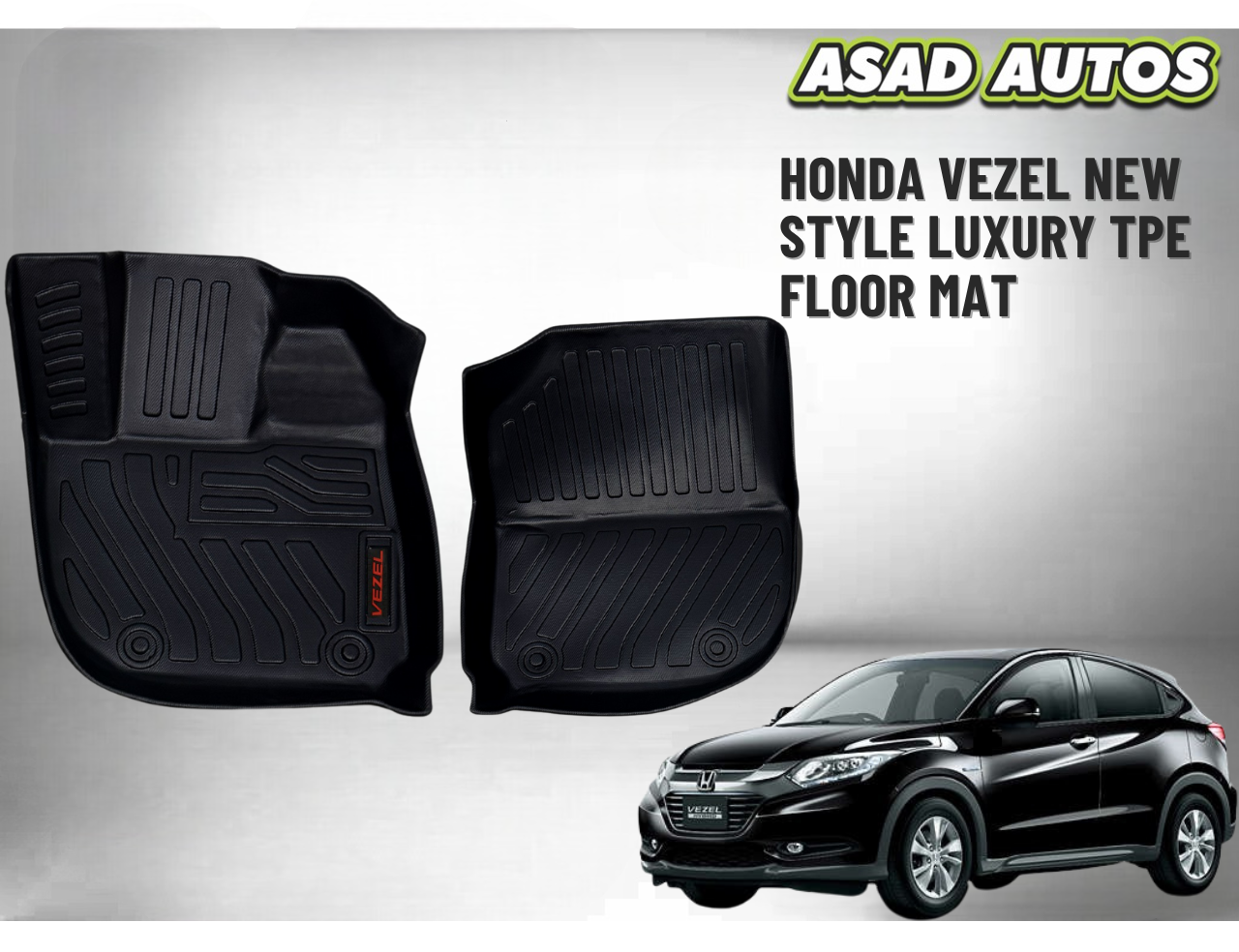 Luxury TPE Floor Mat for Honda Vezel – New Style, Waterproof, Custom Fit