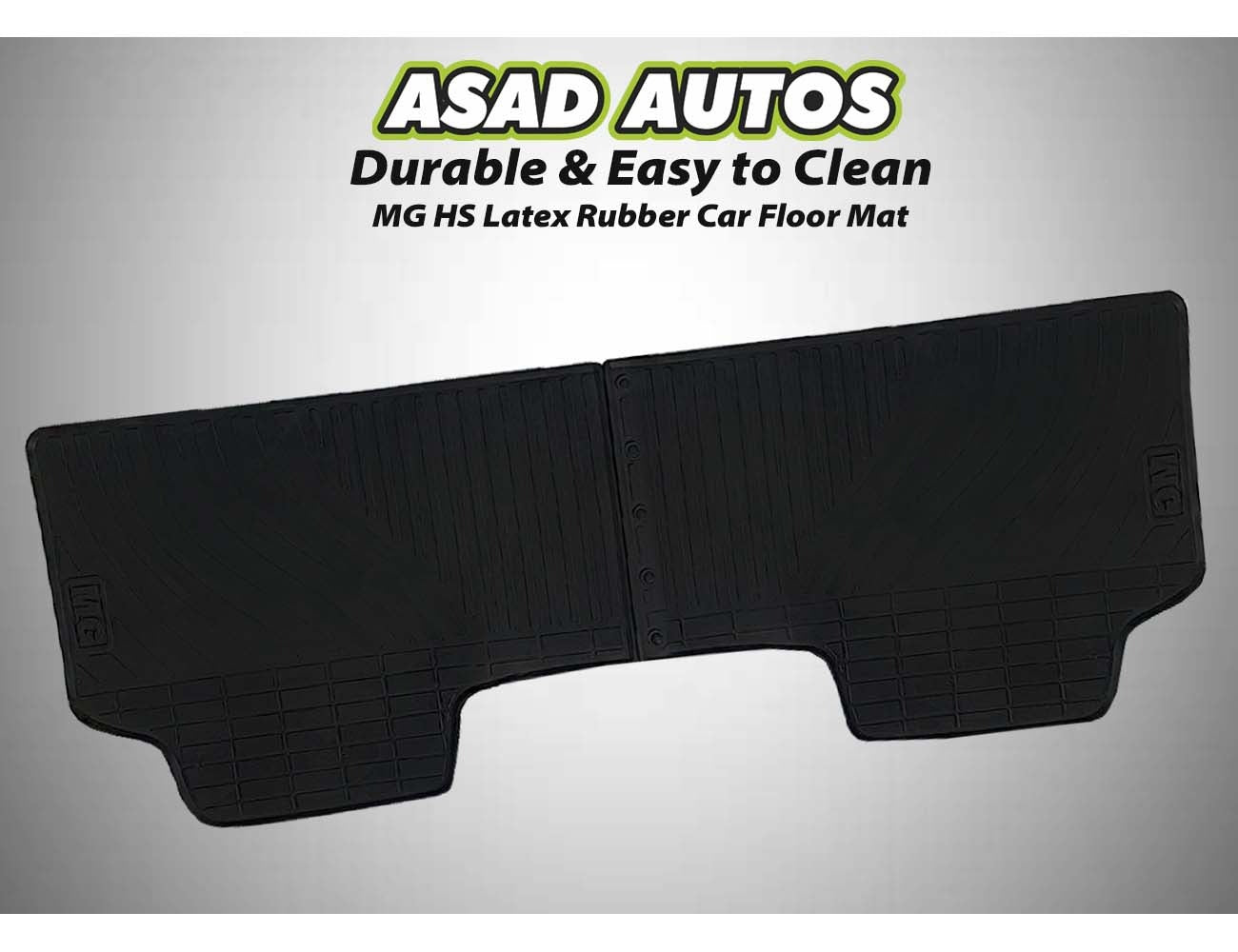 MG HS 2021-2024 Latex Rubber Car Floor Mat – Durable & All-Weather Protection