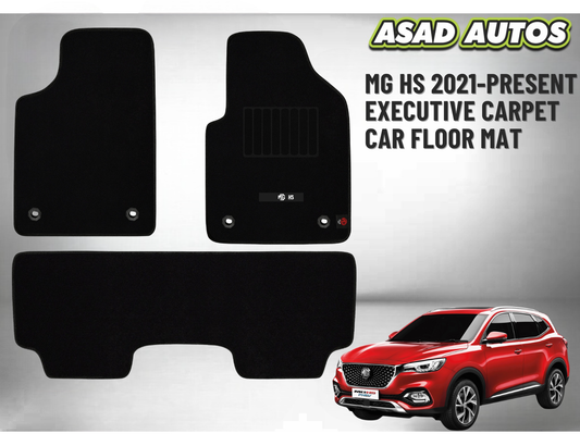 MG HS 2021–Present Executive Carpet Car Floor Mat – Luxury Fit with Premium Finish