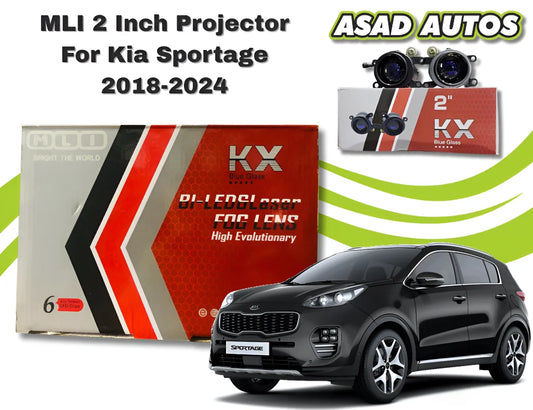 MLI 2-Inch BI LED Fog Lamp Projector Lights For Kia Sportage 2018-2024 – High-Performance Headlight Upgrade