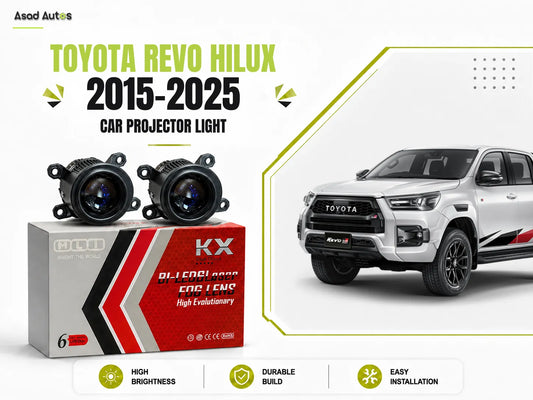 MLI 2-Inch BI LED Fog Lamp Projector Lights For Toyota Revo Hilux 2015-2025 – High Brightness Headlight Upgrade