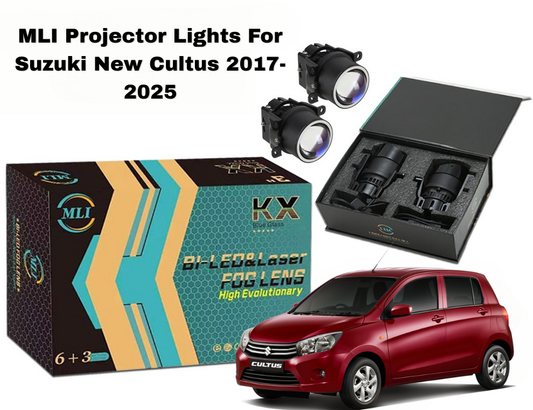 MLI BI LED Fog Lamp Projector Lights Fog Light for Suzuki New Cultus 2017-2025