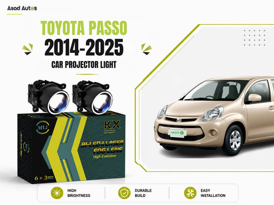 MLI BI LED fog lamp projector lights for Toyota Passo 2014-2025 - Asad Autos