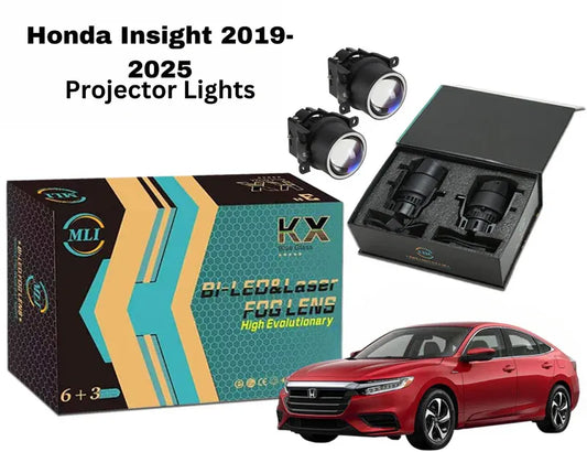 MLI Car Fog Lamp Projector Lights with BI LED lens for Honda Insight 2019-2025 Sedan, providing superior brightness and an elegant design for enhanced safety and style.